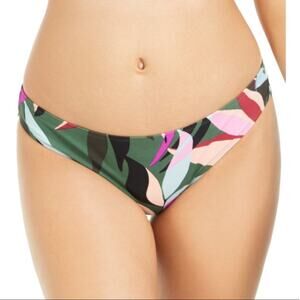 Hula Honey olive floral hipster bikini swim bottom